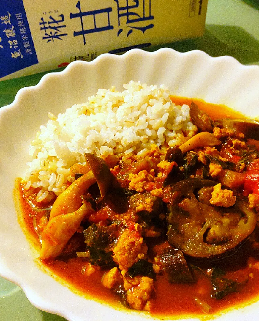 Snapdishの料理写真:夏野菜タップリ❗カレーライス|かずにゃさん