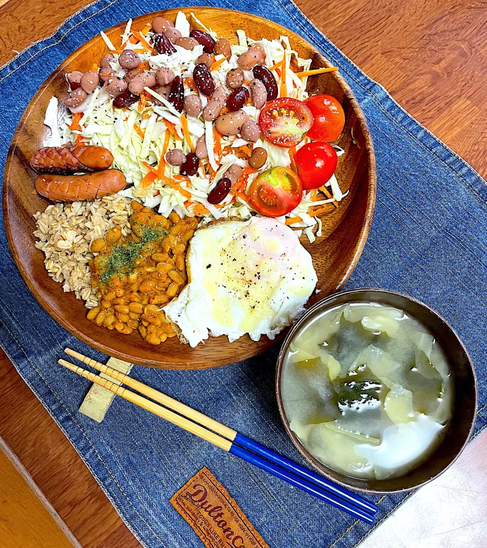 本日の朝ご飯プレート🧡|かなさん