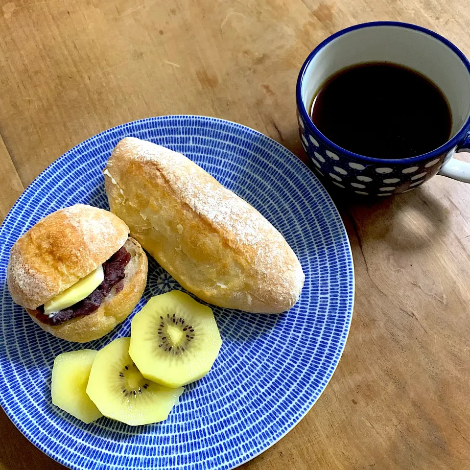 あんバターサンドとミルクフランス|うゆさん