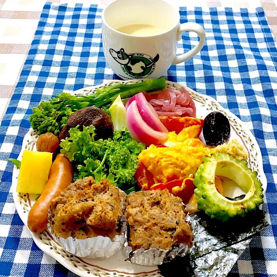 今日の朝ごはん★米粉のコーヒーココア蒸しパン|riko30294さん