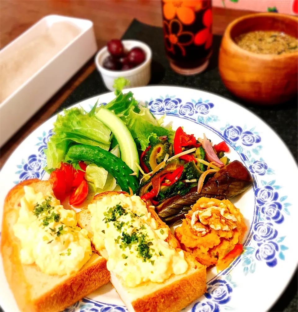 Snapdishの料理写真:☘今日の朝ごはん☘|ちゃんノンさん