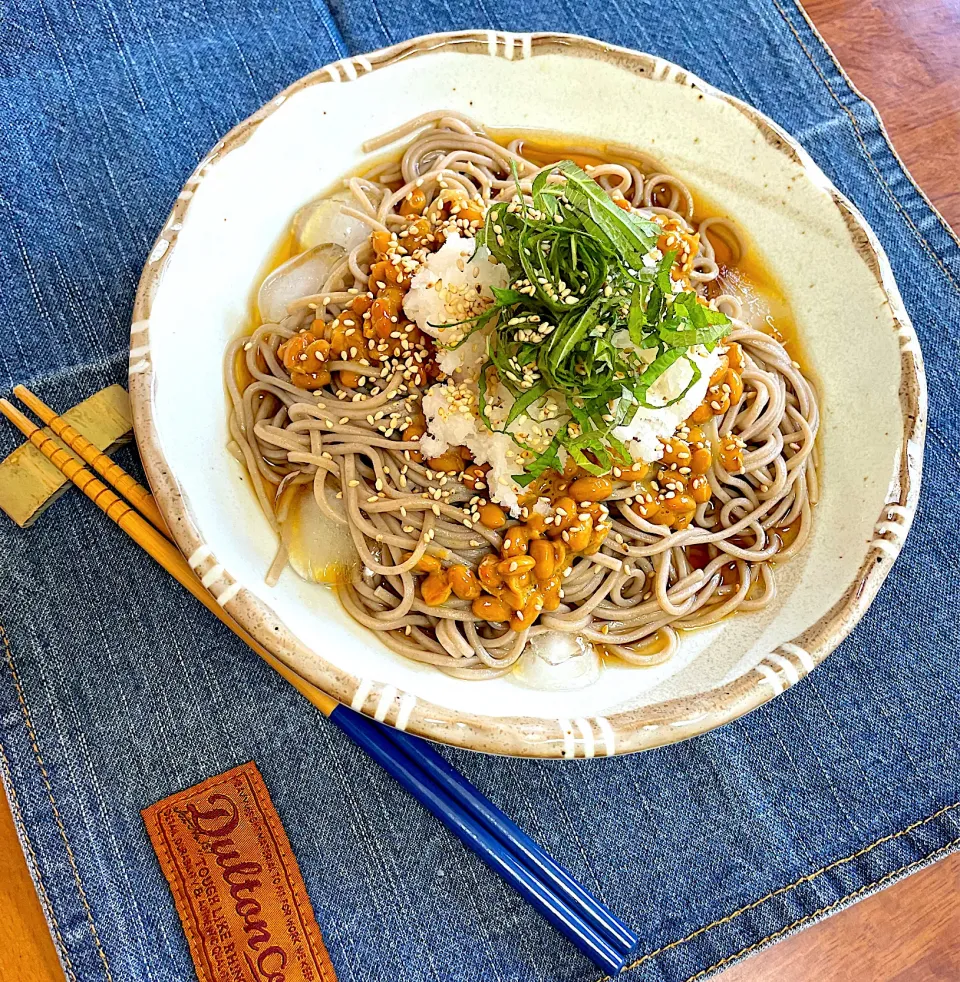 納豆おろし蕎麦|かなさん