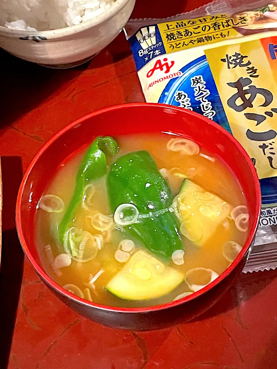 顎だしで夏野菜冷やし味噌汁|chiiさん