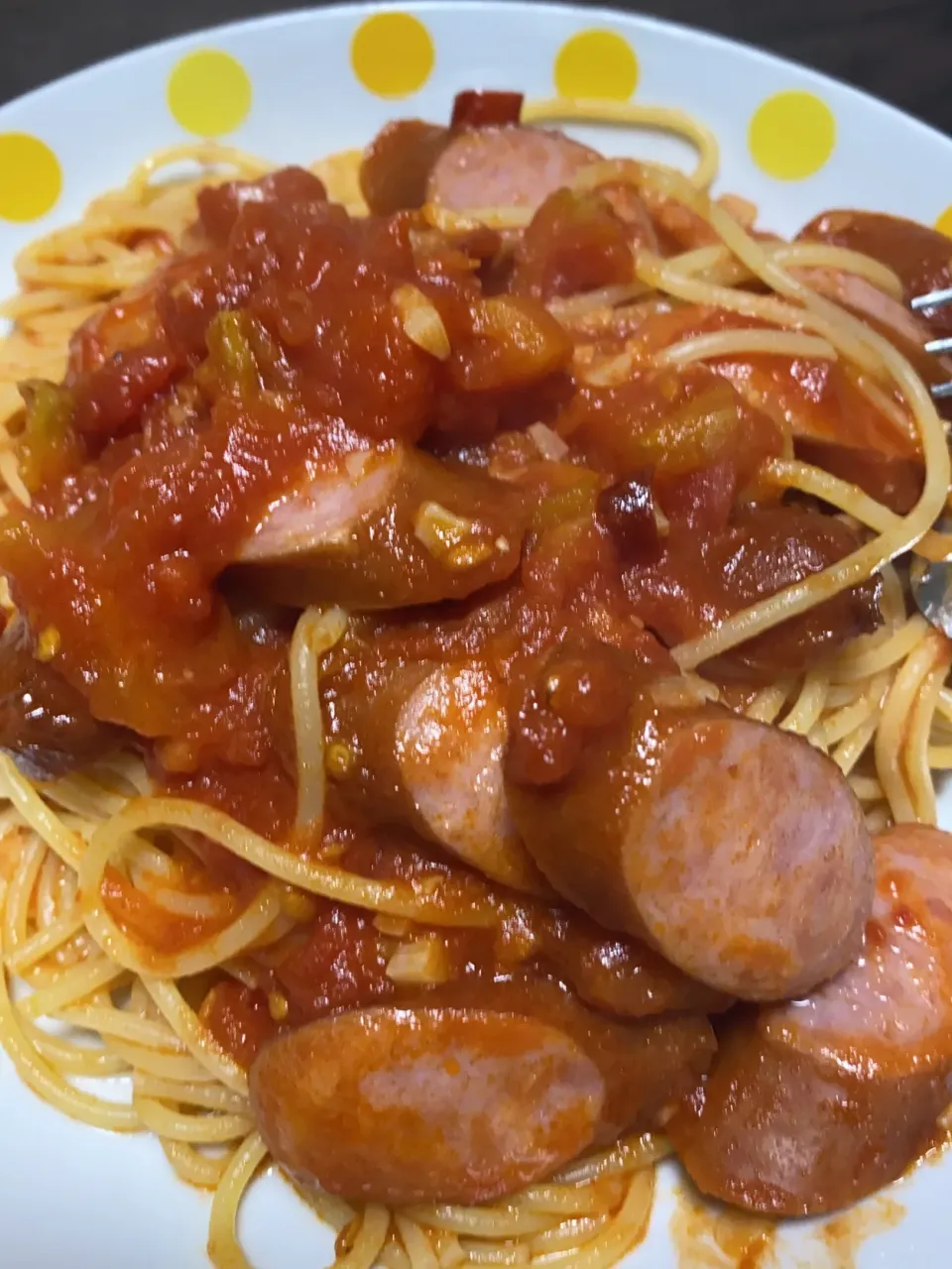ソーセージパスタ・アラビアータ|じい様さん