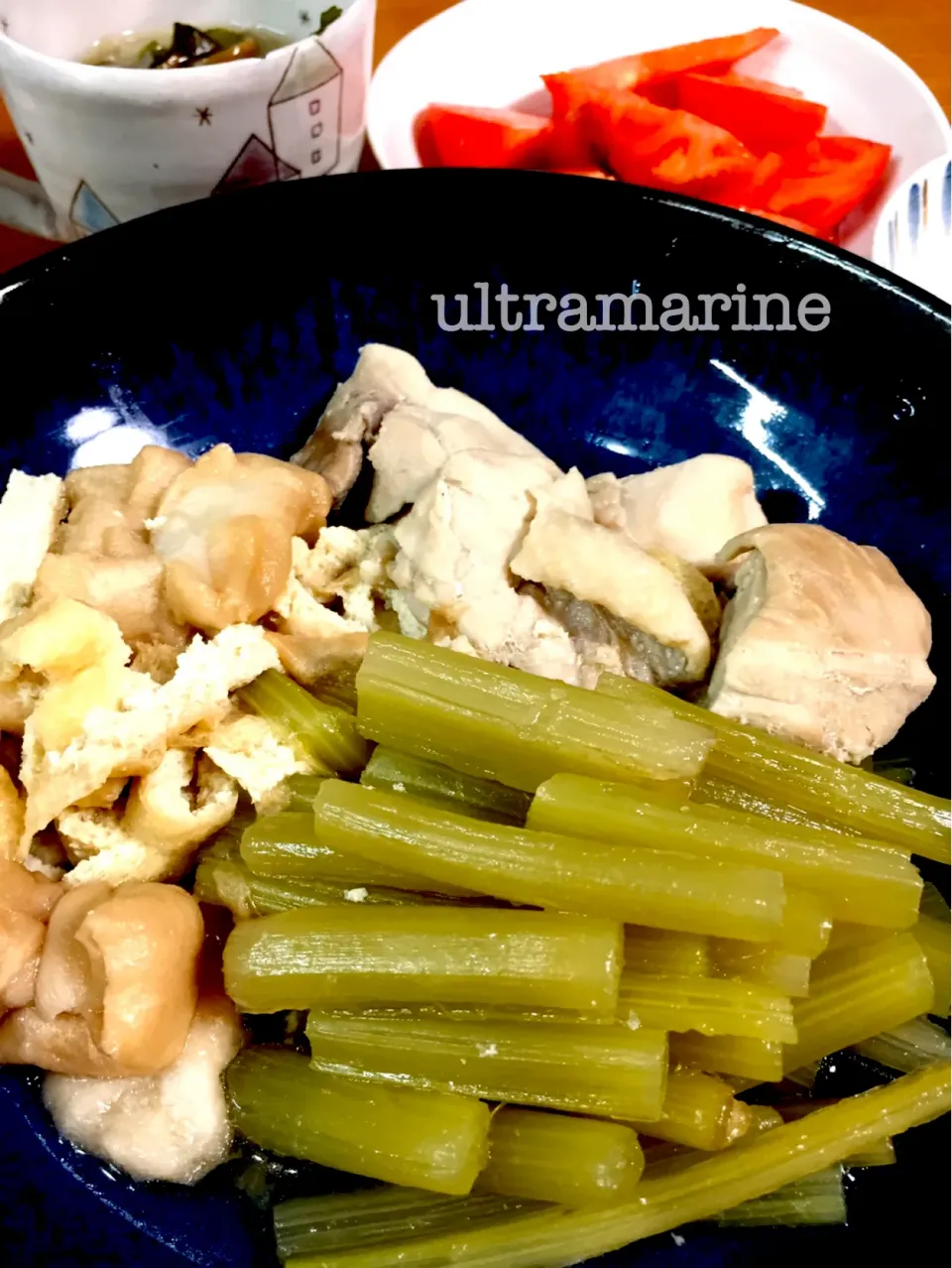 Snapdishの料理写真:＊ふきと鶏、お麩のやさしい煮物♪＊|ultramarineさん