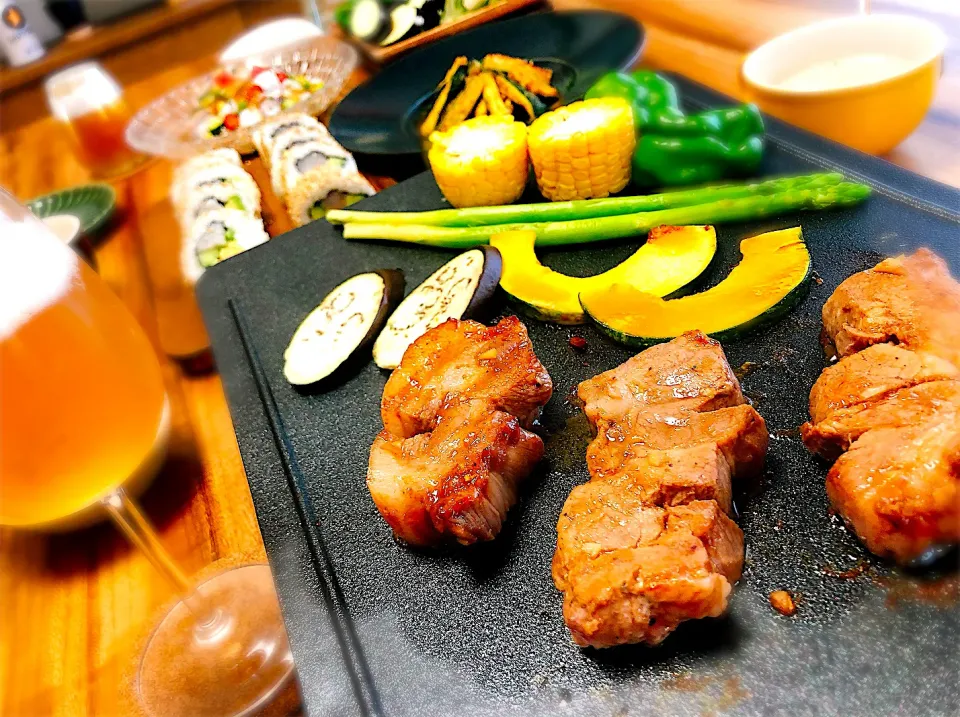 甘辛BBQソース漬け焼きスペアリブ|こにたんさん