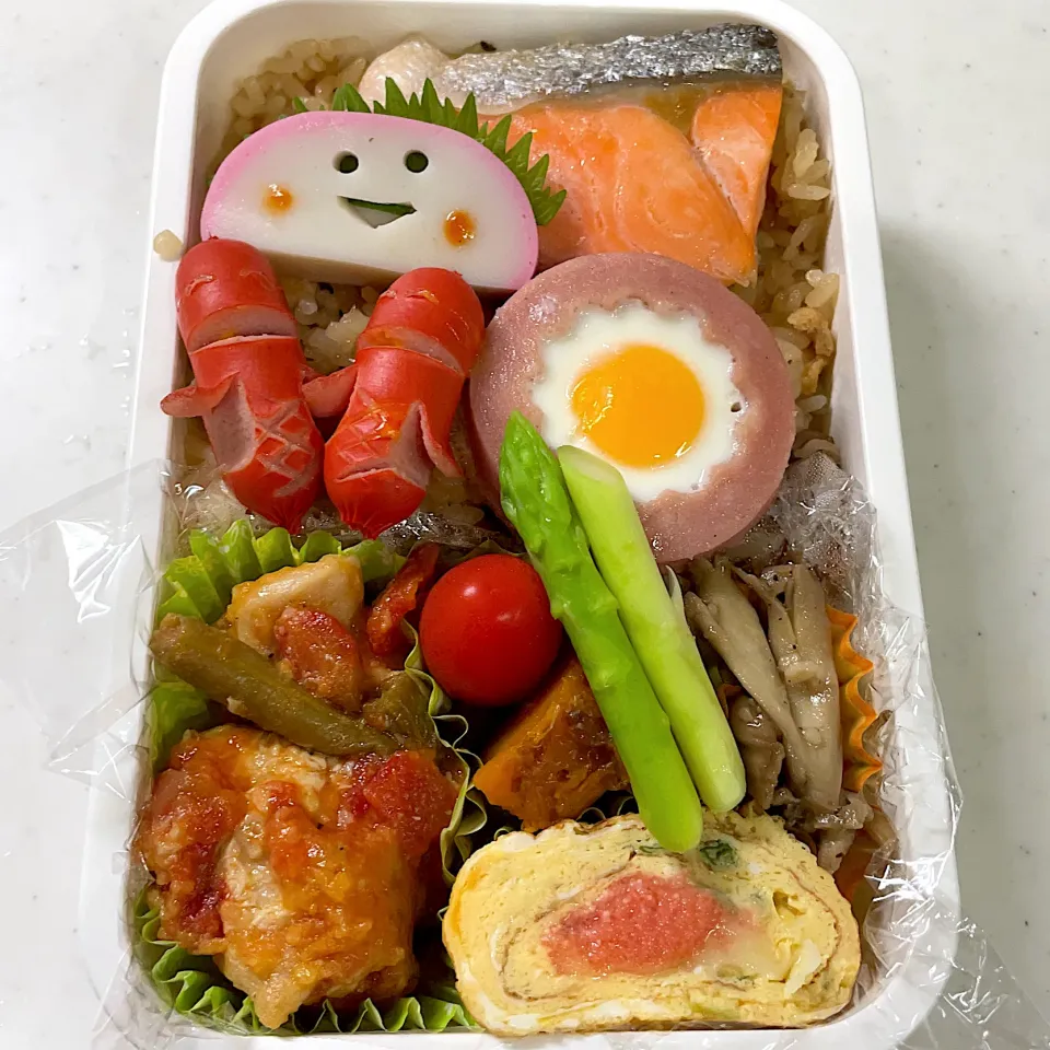 Snapdishの料理写真:2021年8月10日　オレ弁当♪|クッキングおやぢさん