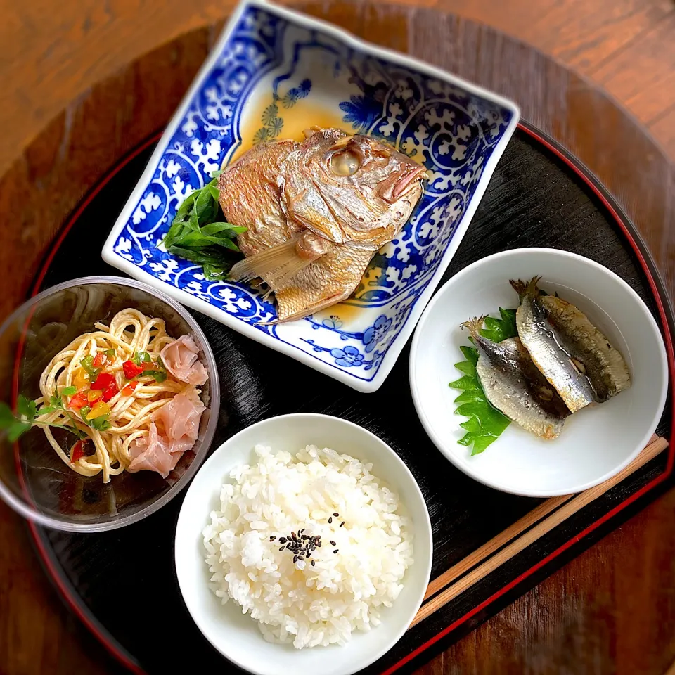 鯛アラ煮付け定食|Kさん