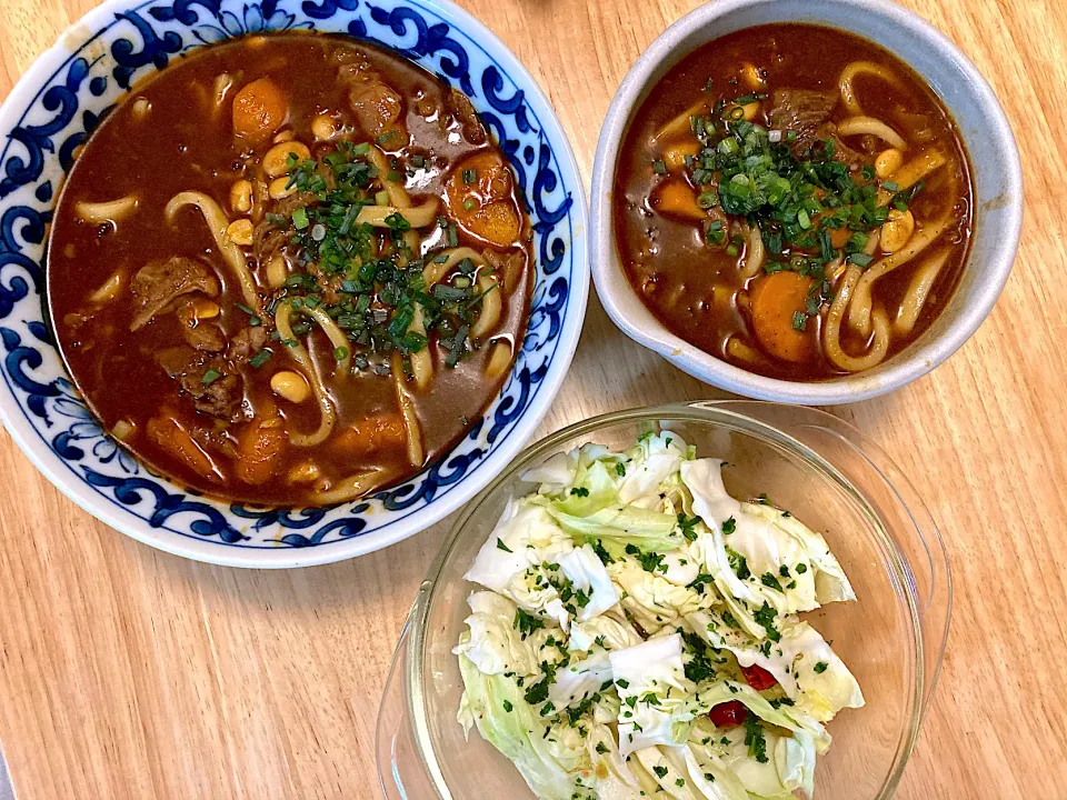 スパイシーカレーうどん‼️|さくたえさん