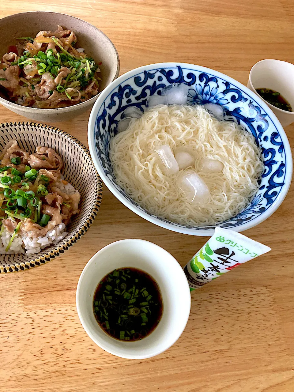 揖保乃糸と豚丼꒰•̫͡•ོ꒱❤️|さくたえさん