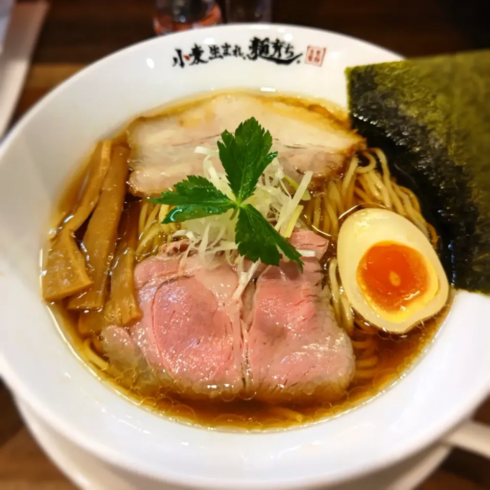 Snapdishの料理写真:大阪南森町の小麦生まれ麺育ち
旨味醤油テイスト中華そば
美味しかった！ごちそうさま🙏|ふじわらたくやさん