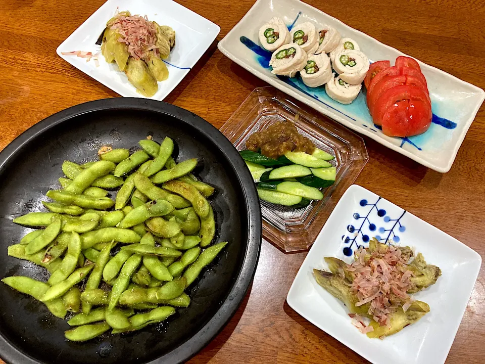 今夜も やっぱり 自家栽培夏野菜で晩ご飯|sakuramochiさん