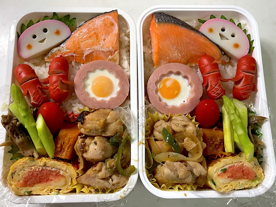 Snapdishの料理写真:2021年8月11日　ムスコ＆オレ弁当♪|クッキングおやぢさん