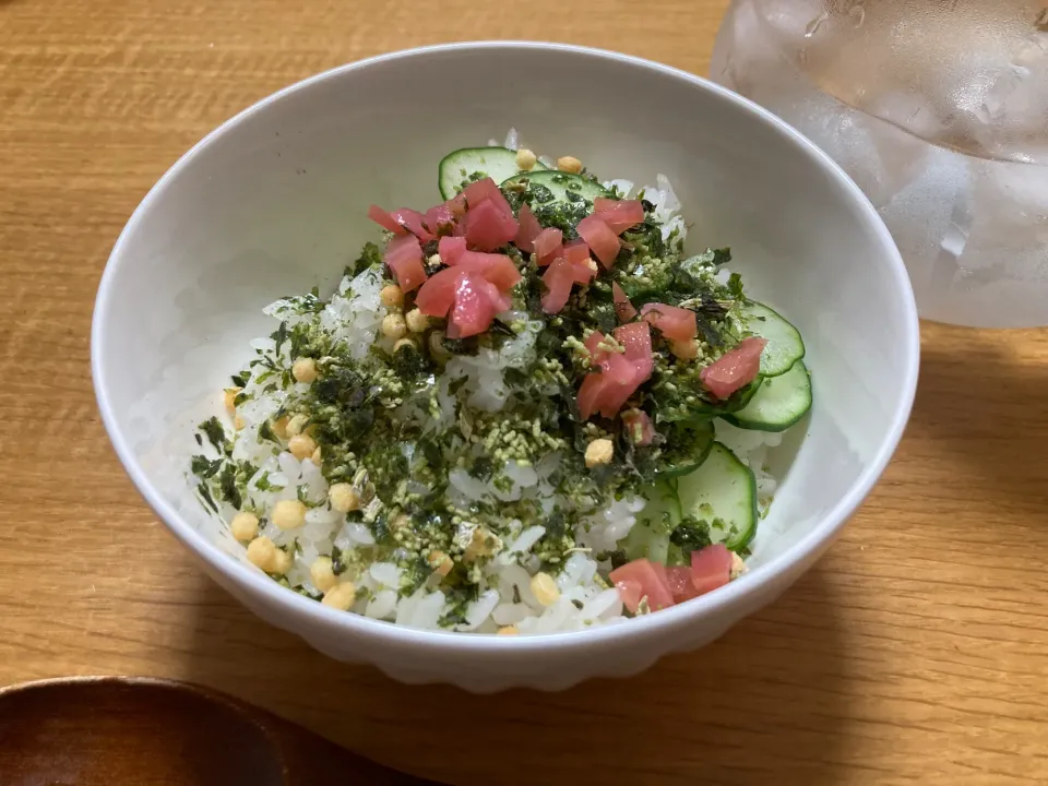 ＊自家製カリカリ梅入り＊冷やし茶漬け＊|＊抹茶＊さん