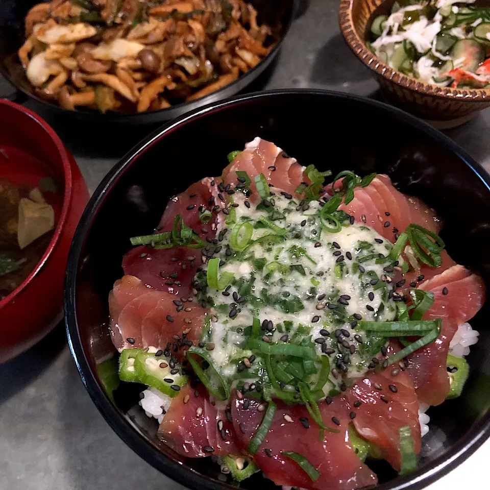 マグロ漬けネバトロ丼|nao子さん