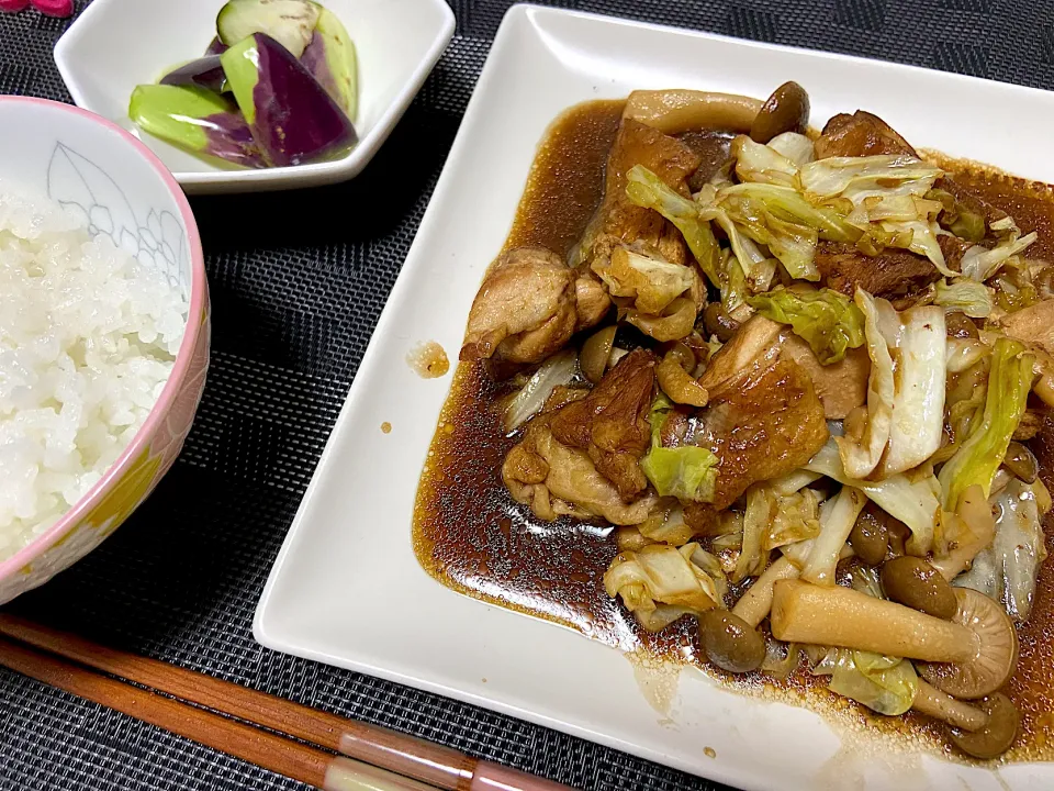 キャベツと鶏肉のポン酢蒸し|ゆうさん