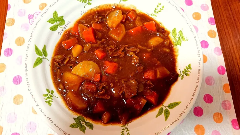 Snapdishの料理写真:肉じゃがカレーライス❤️|かおるcitronさん