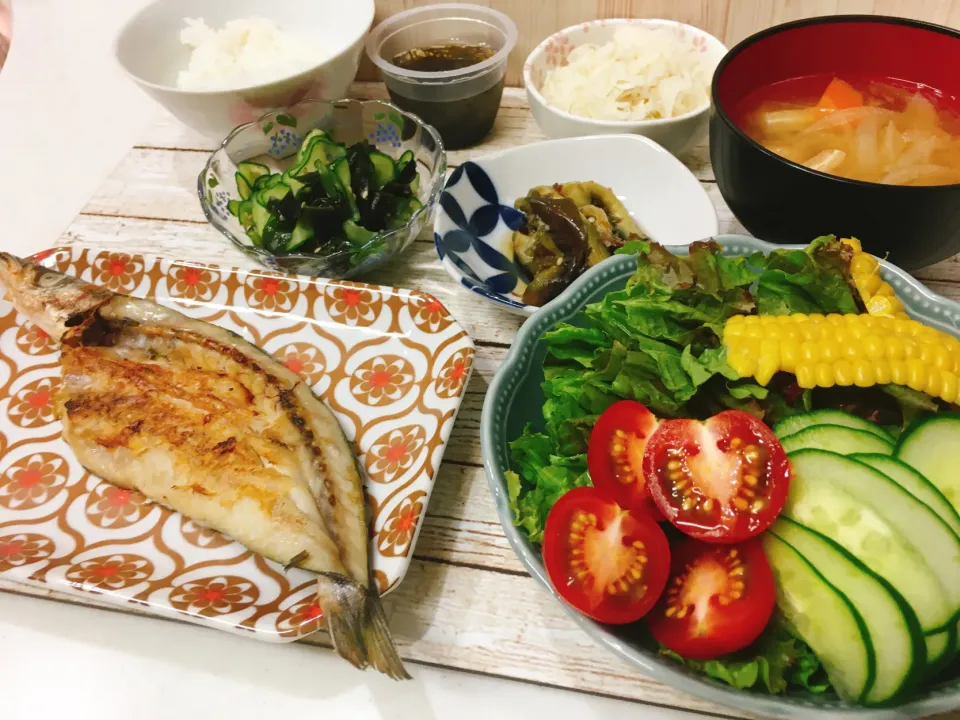 Snapdishの料理写真:かますの干物定食|chou  chouさん