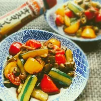 ～AJINOMOTOオイスターソースで自家製夏野菜の焼き浸し～♪v(*'-^*)^☆