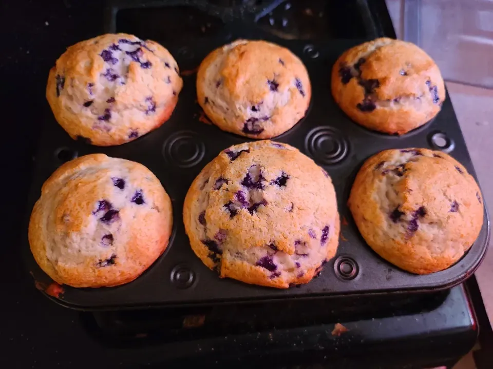 Snapdishの料理写真:blueberry muffins|joanna mooreさん