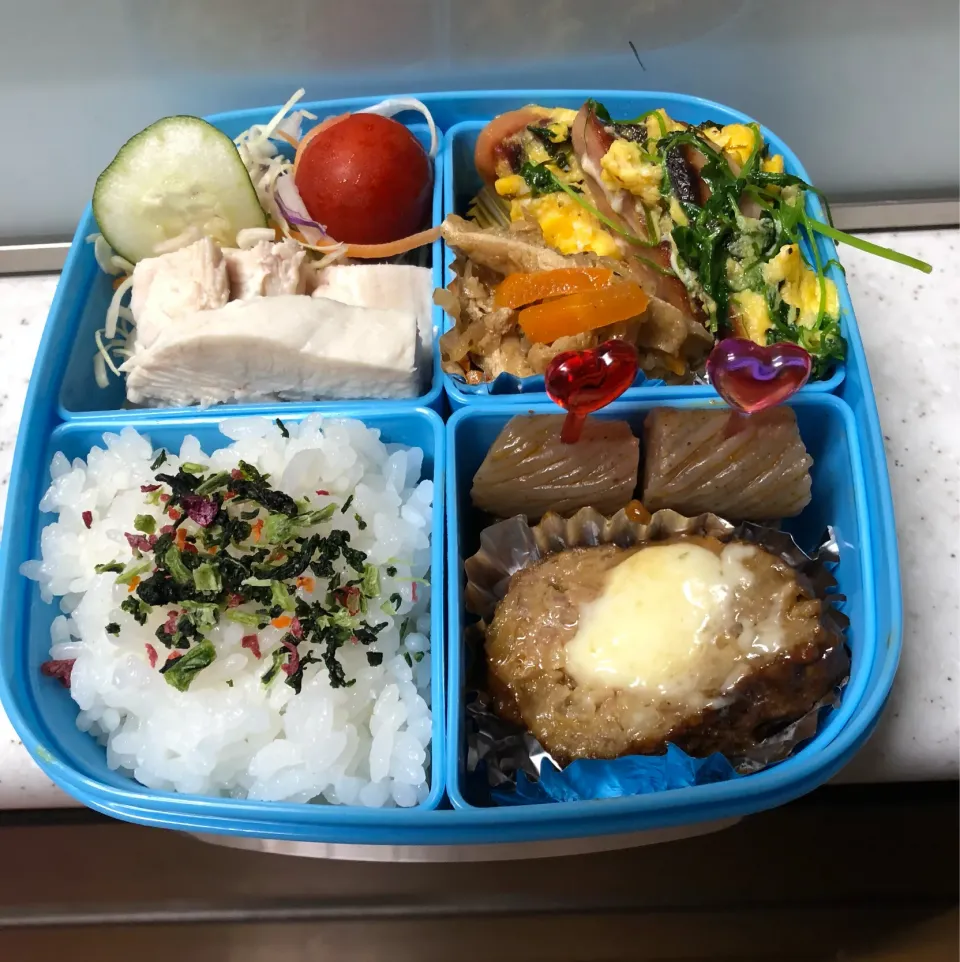 Snapdishの料理写真:2021.8.12小1夏休み弁当|ラブリー心愛さん