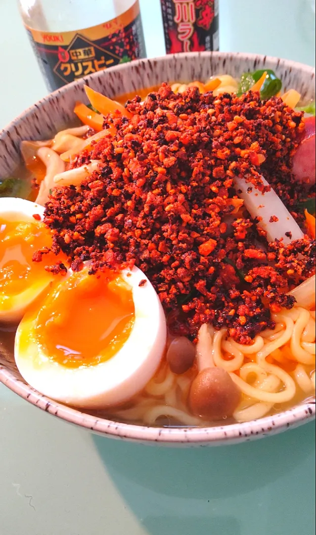 夏はホットなラーメンを😁|かずにゃさん