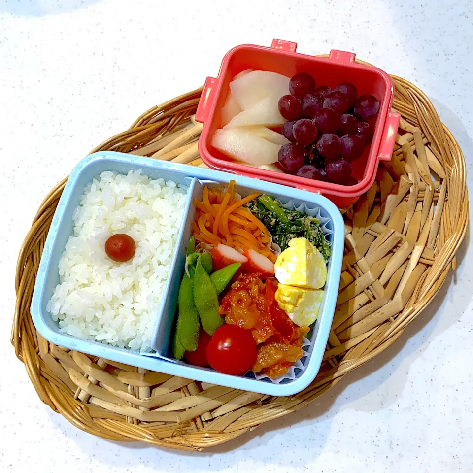 チキントマト煮の学童弁当|リングさん