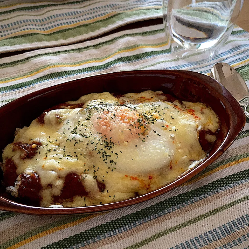 カレードリアでランチ|ツインうさぎさん