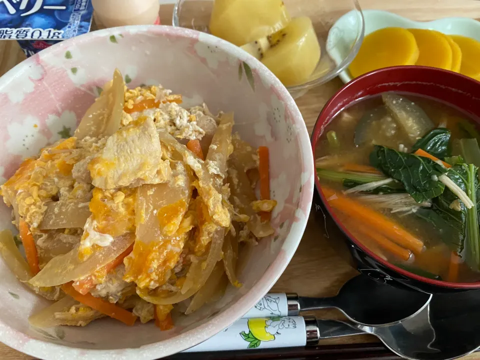 Snapdishの料理写真:朝ごはん兼用昼ごはん🍴#0813|こずりんさん