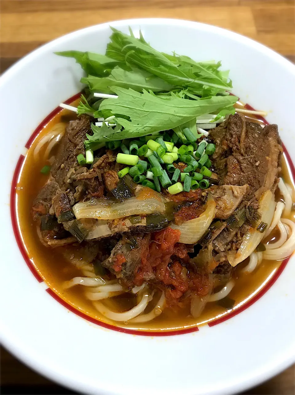 牛角煮で牛肉麺(にゅーろーめん)|morimi32さん