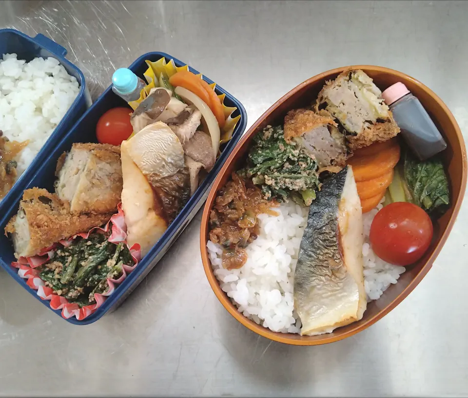 Snapdishの料理写真:🍱お弁当😋 .*･★フライパン用ホイル大活躍★･*.|Kanaさん