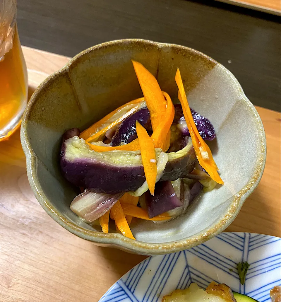 ちぐあささんの料理 taruto⭐️さんの料理 レンチンで簡単♪蒸しナスのマリネ😋🍆💕|ちぐあささん