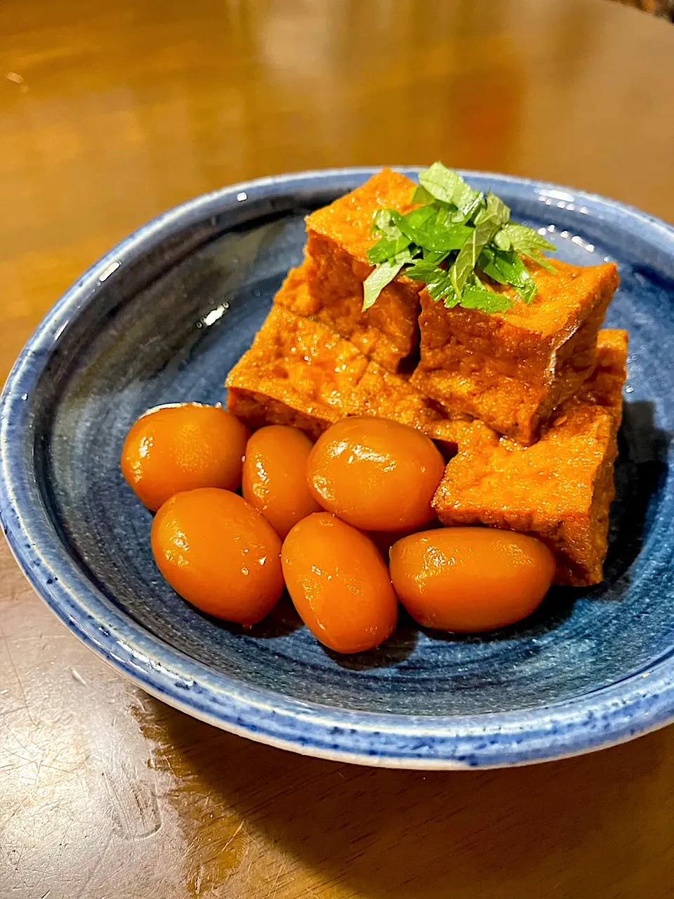 厚揚げと玉蒟蒻のうまかばい煮|ナガマンさん