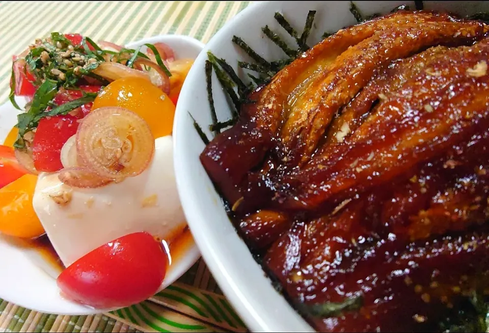 鰻もどき丼🍆
あいこ🍅ひややっこ|マギーさん