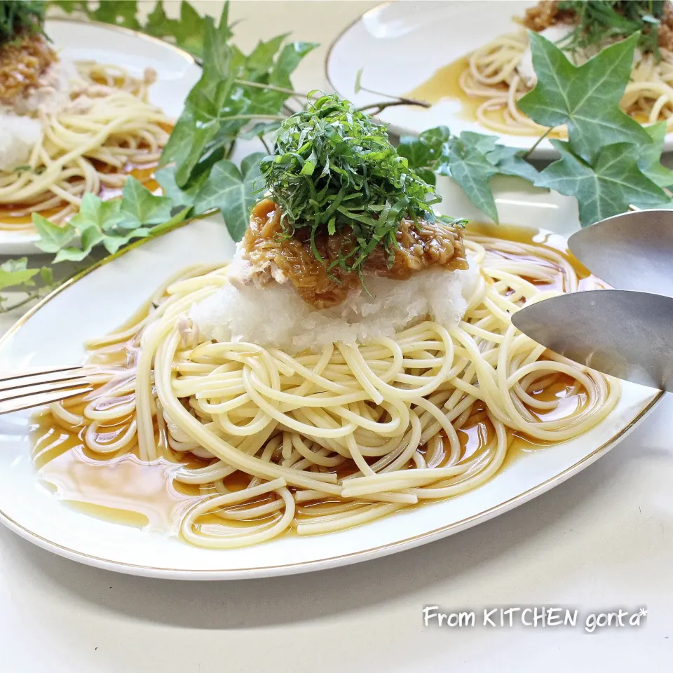 ズボラ万歳🙌困った時の！冷製和風パスタ🍝|gonta*さん