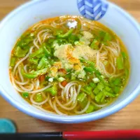 そうめんの冷やし担々麺風|chi-momoさん