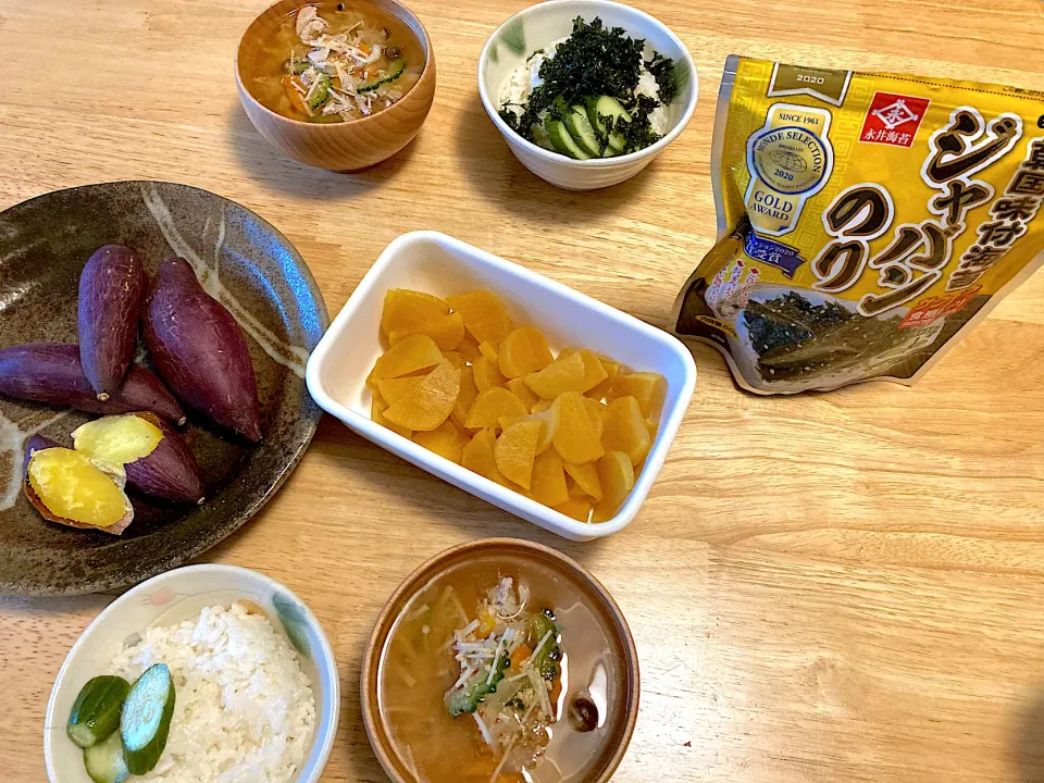 Snapdishの料理写真:まったり休日朝ごはん8/14😋|さくたえさん