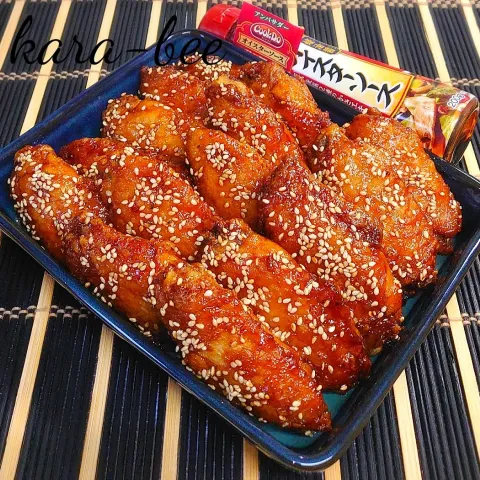 「「Cook Do®」オイスターソース」を使ってみたSnapdishの料理・レシピ写真:オイスターソースでやみつき♪ビールが進む!手羽先の甘辛唐揚げ