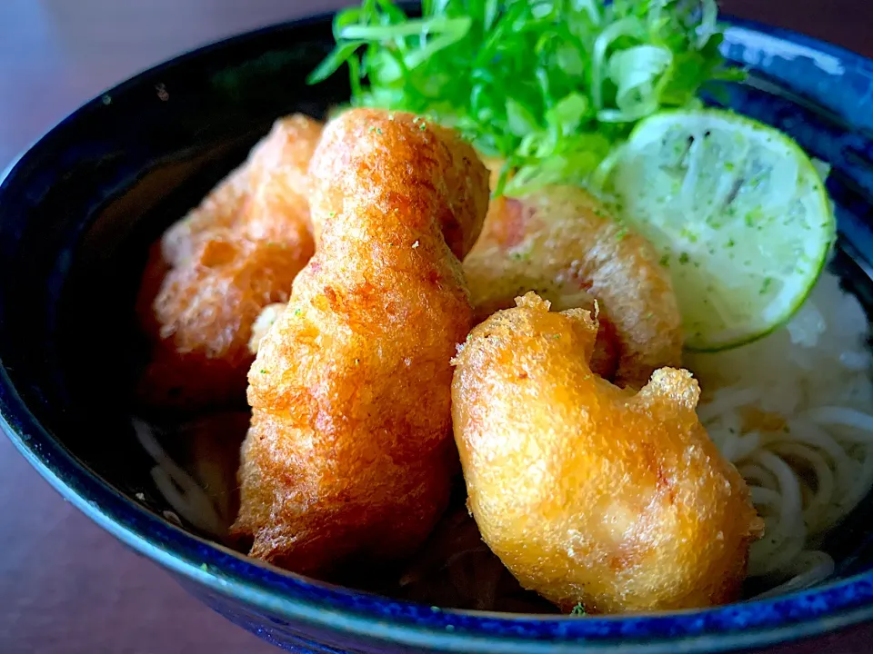 鶏天すだちおろしそうめん|半田手延べそうめんの店 阿波や壱兆さん