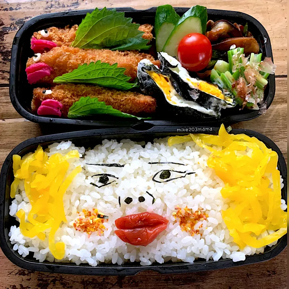 Snapdishの料理写真:旦那顔弁当|miyukiさん