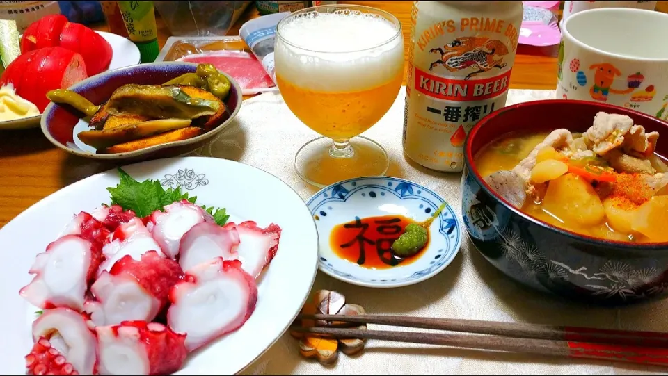 8/14の夕食
家飲み✨🍻🎶|卯月さん