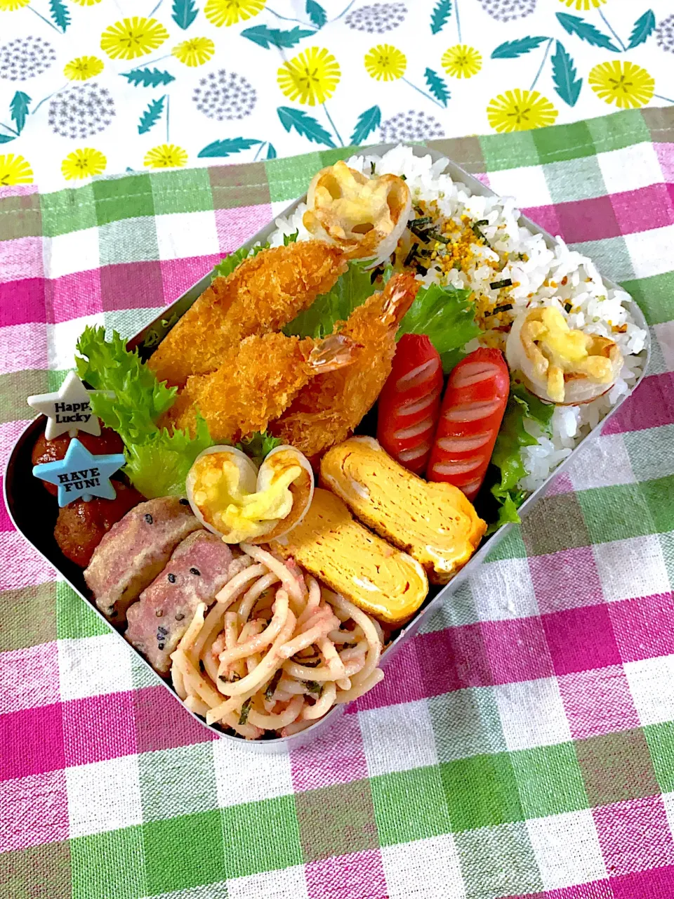 エビフライ弁当💕|いちごさん