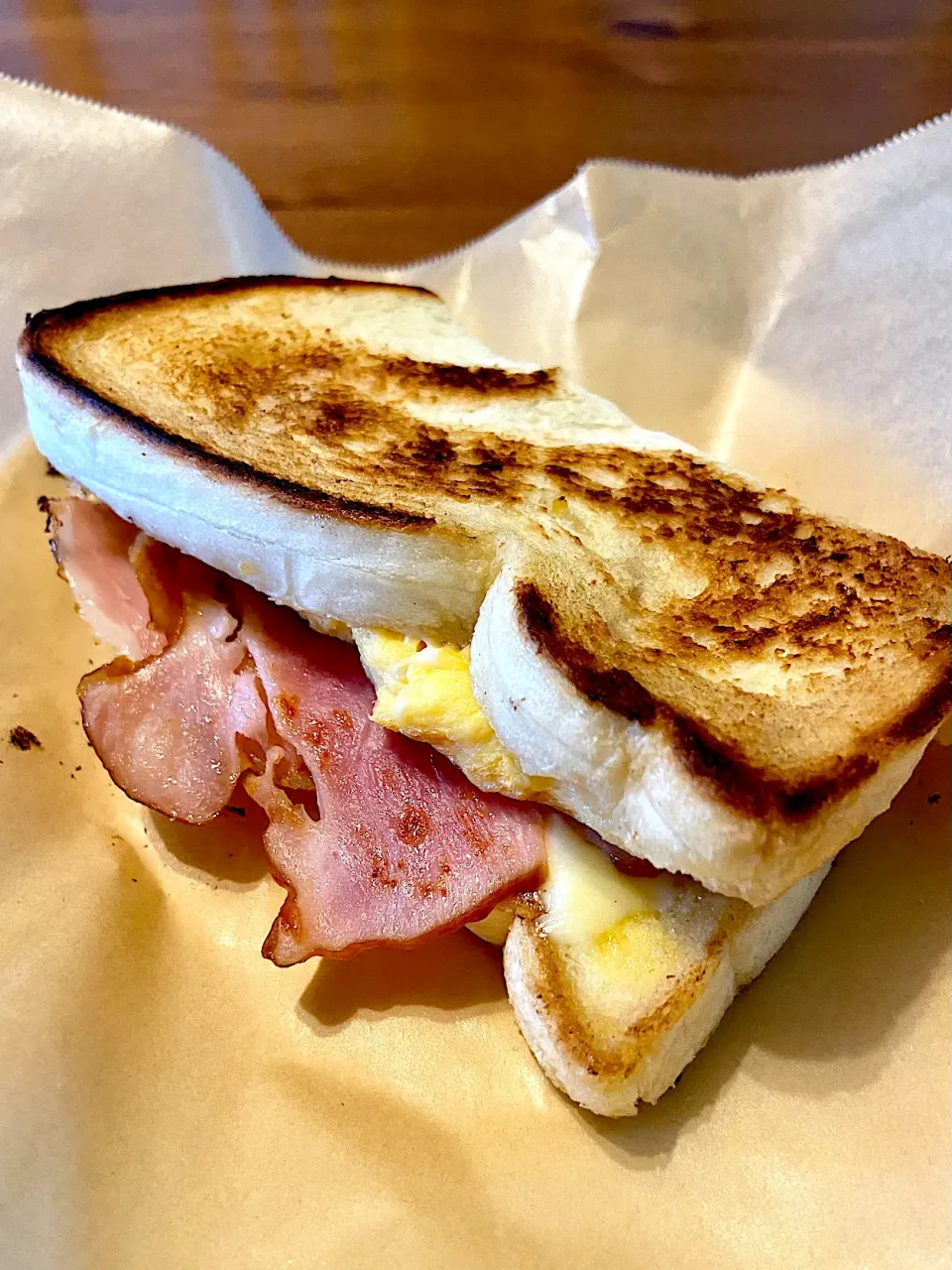 8/15の朝食　ホットサンド|yoneさん