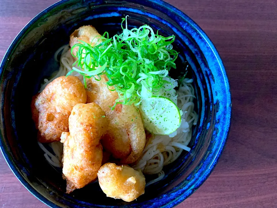 鶏天すだちおろしそうめん|半田手延べそうめんの店 阿波や壱兆さん