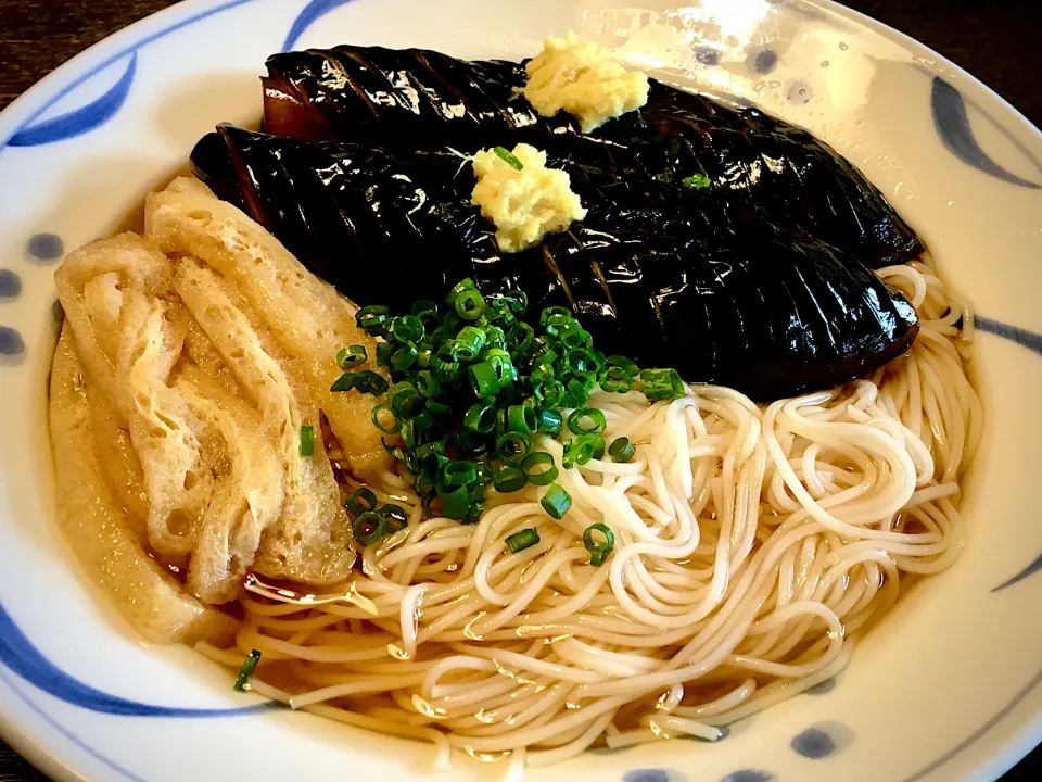 Snapdishの料理写真:またまた＂ナスぶっかけ素麺＂|mottomoさん