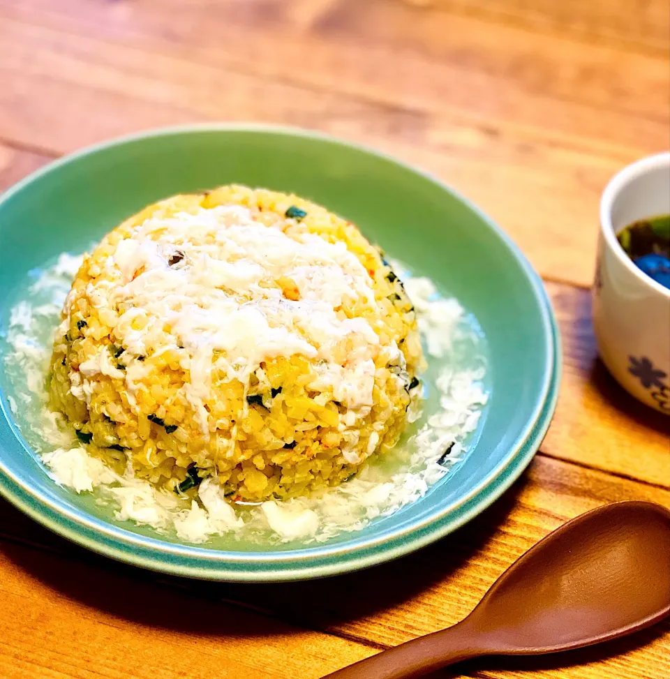 カニあんかけチャーハン🦀|もなかさん