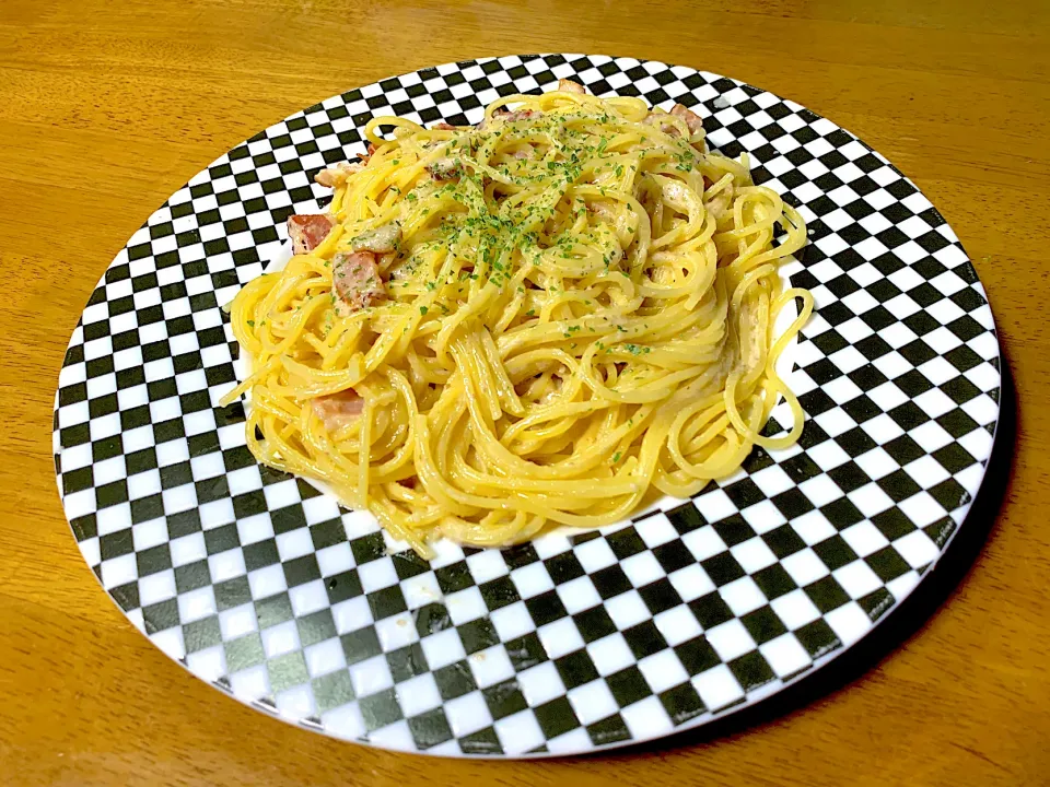 マッシュルームのクリームパスタ|晩酌男さん