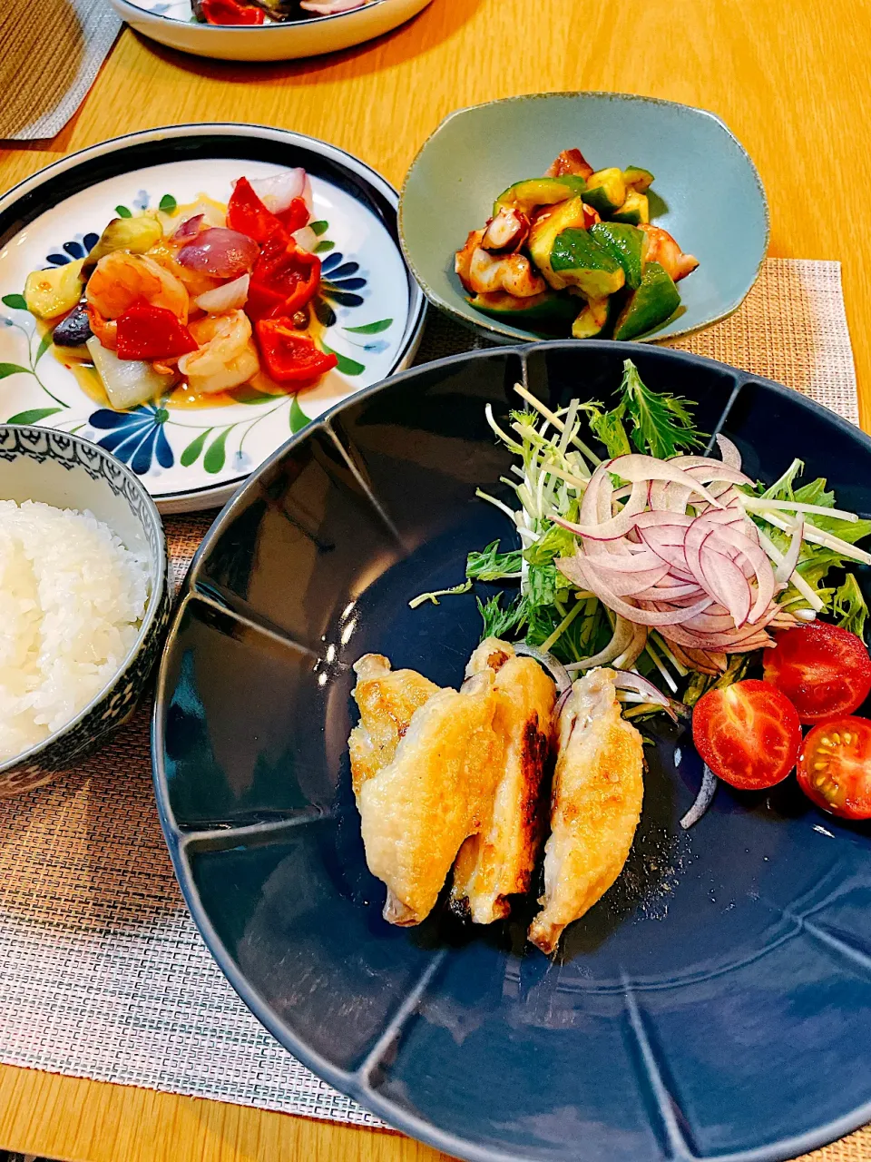 エスニックチキンで晩御飯|Mikaさん