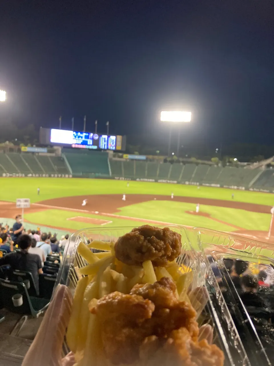 8月15日晩ご飯。ほっともっとフィールド神戸で阪神ファーム戦。|あやさん