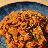 自家製キムチの豚キムチ